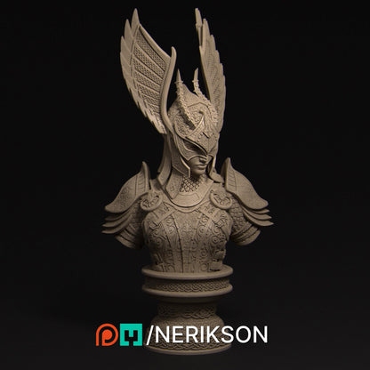 Revna, Aasimar Angel Warrior | Tabletop Gaming Mini or Display Figure | D&D TTRPG Fantasy Miniature | Nerikson