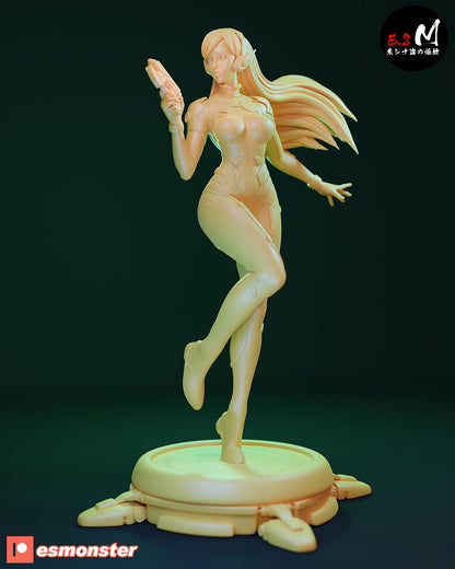 Pretty Mech Pilot | Resin Garage Kit Sculpture Anime Video Game Fan Art Statue | E.S Monster