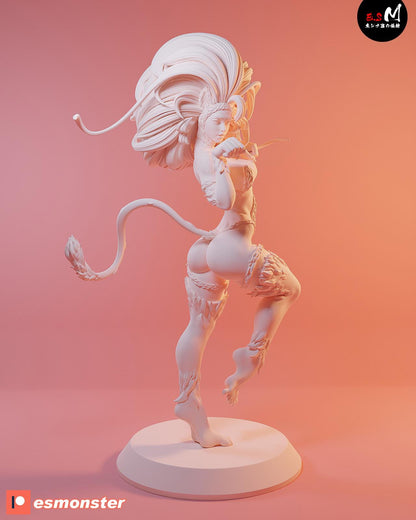 Felicity Fighter | Resin Garage Kit Sculpture Anime Video Game Fan Art Statue | E.S Monster