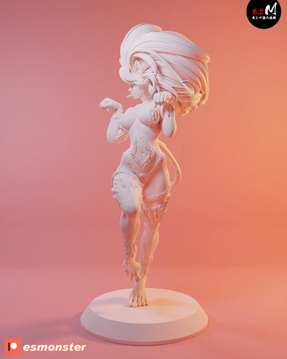 Felicity Fighter | Resin Garage Kit Sculpture Anime Video Game Fan Art Statue | E.S Monster