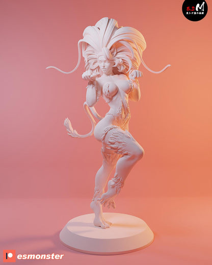 Felicity Fighter | Resin Garage Kit Sculpture Anime Video Game Fan Art Statue | E.S Monster