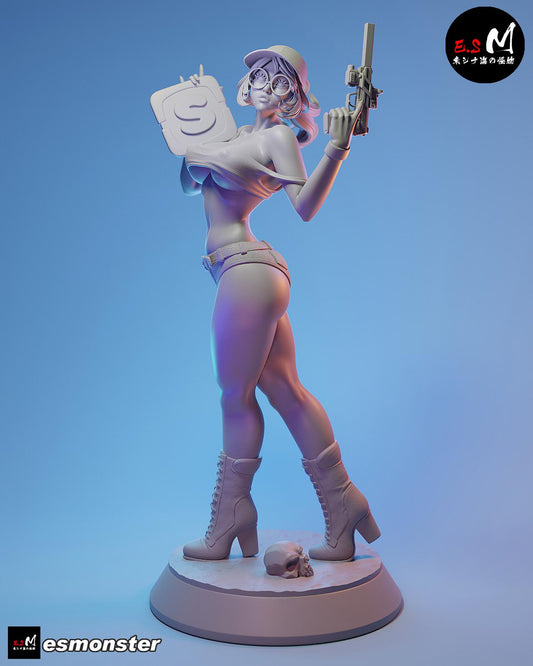 Skilled Weapon Specialist | Resin Garage Kit Sculpture Anime Video Game Fan Art Statue | E.S Monster