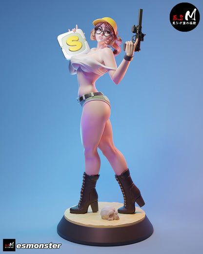 Skilled Weapon Specialist | Resin Garage Kit Sculpture Anime Video Game Fan Art Statue | E.S Monster