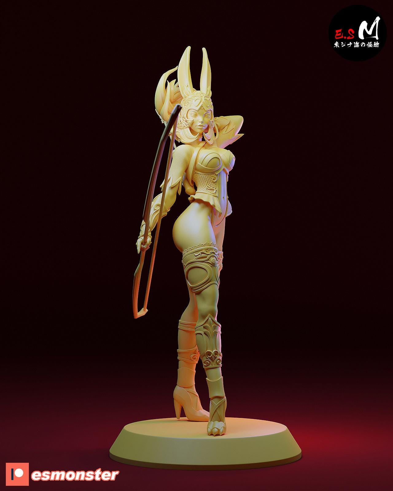 Viera Archer | Resin Garage Kit Sculpture Anime Video Game Fan Art Statue | E.S Monster
