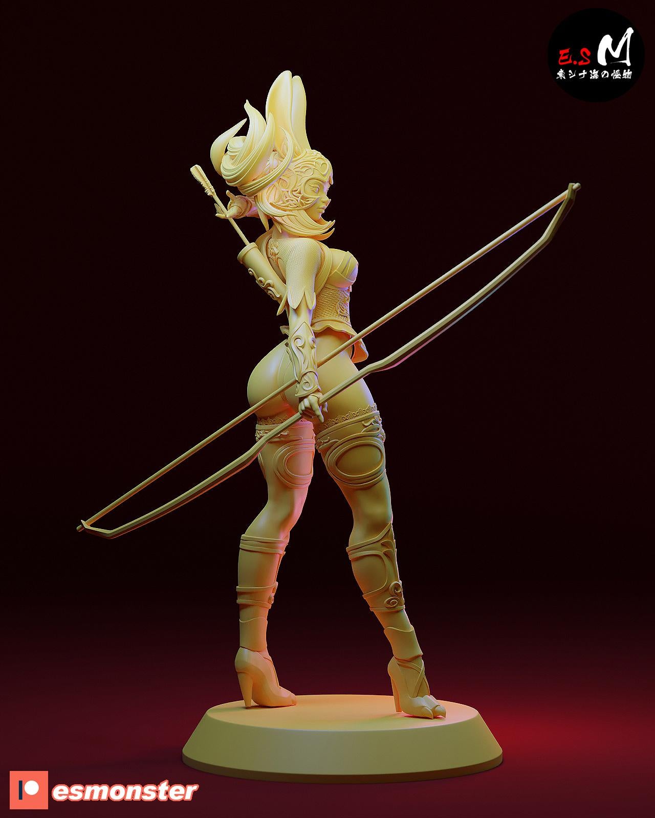 Viera Archer | Resin Garage Kit Sculpture Anime Video Game Fan Art Statue | E.S Monster