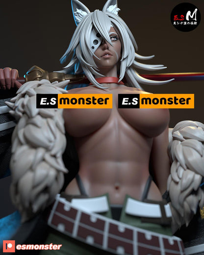 Bestial Sword Master | Resin Garage Kit Sculpture Anime Video Game Fan Art Statue | E.S Monster