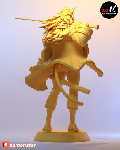 Bestial Sword Master | Resin Garage Kit Sculpture Anime Video Game Fan Art Statue | E.S Monster
