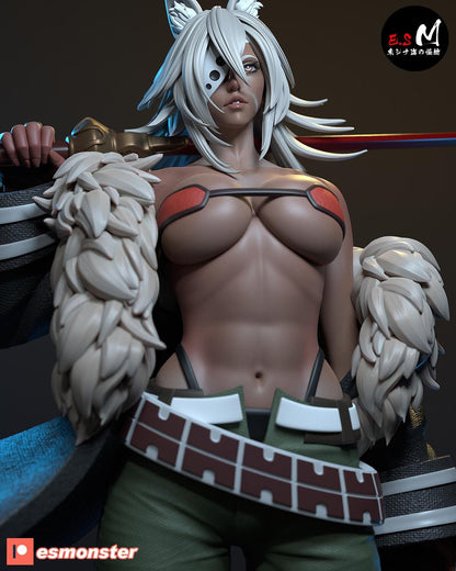 Bestial Sword Master | Resin Garage Kit Sculpture Anime Video Game Fan Art Statue | E.S Monster