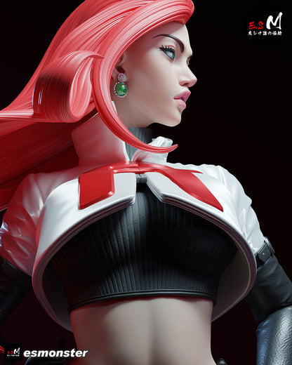 Ravishing Rocket Team Leader | Resin Garage Kit Sculpture Anime Video Game Fan Art Statue | E.S Monster