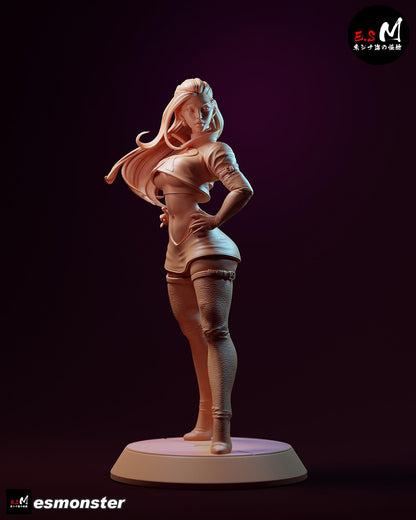 Ravishing Rocket Team Leader | Resin Garage Kit Sculpture Anime Video Game Fan Art Statue | E.S Monster