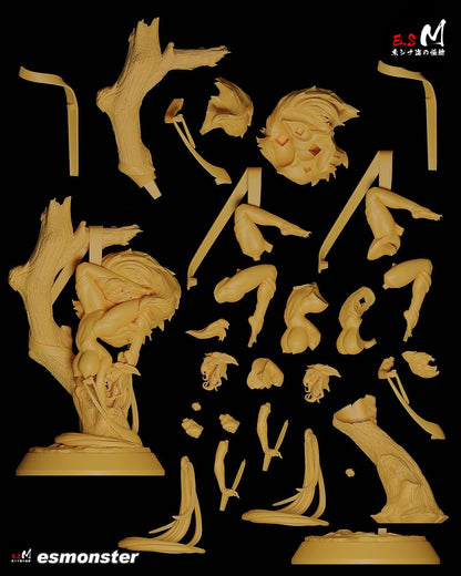 Igumi Fox | Resin Garage Kit Sculpture Anime Video Game Fan Art Statue | E.S Monster