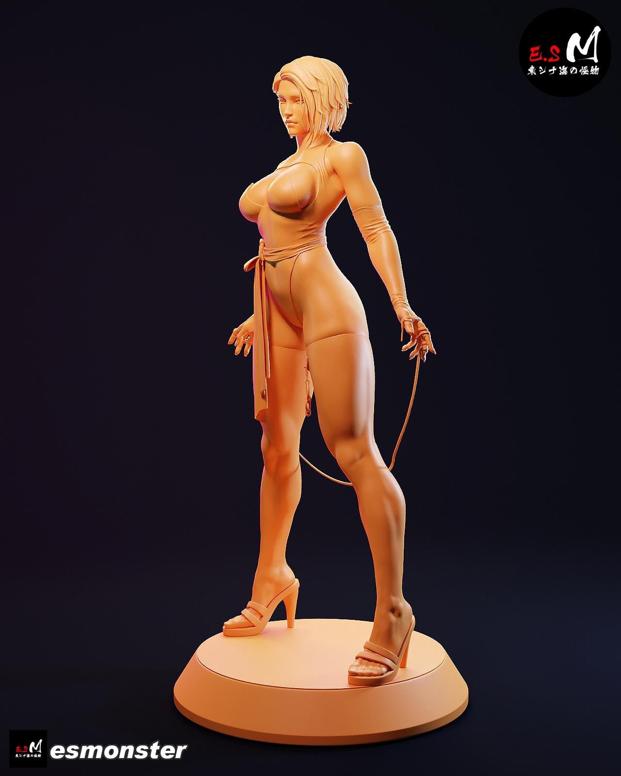 Line Girl | Resin Garage Kit Sculpture Anime Video Game Fan Art Statue | E.S Monster