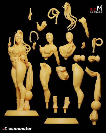 Queen of Fighters | Resin Garage Kit Sculpture Anime Video Game Fan Art Statue | E.S Monster