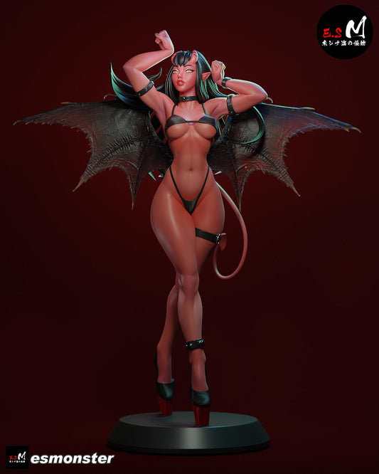 Red Succubus | Resin Garage Kit Sculpture Anime Video Game Fan Art Statue | E.S Monster
