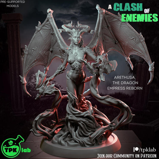 Dragon Empress Arethusa | Tabletop Gaming Mini or Display Figure | TPKLab