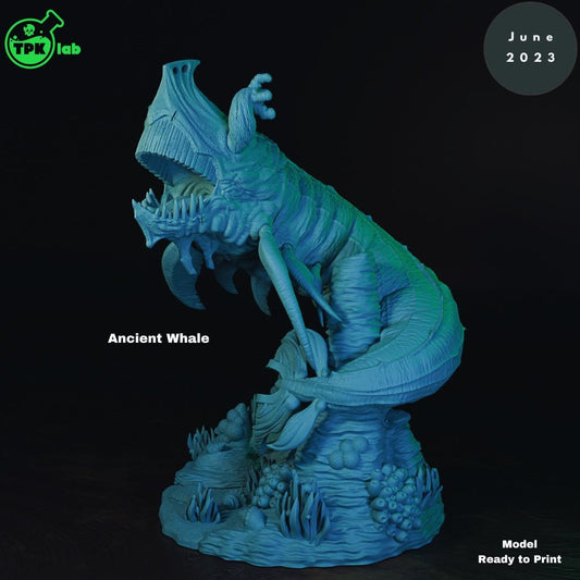 Ancient Whale Huge Underwater Sea Monster | Tabletop Gaming Miniature | TPKLab