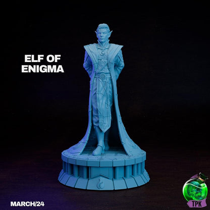 Elf of Enigma, Psychic Psionic Mage Sorcerer Wizard | Tabletop Gaming Miniature | TPKLab