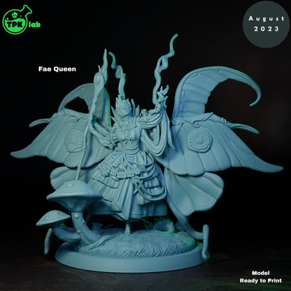 Fae Queen Fairy Briar Mushrooms | Tabletop Gaming Miniature | TPKLab