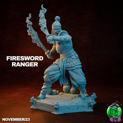 Fire Sword Ranger | Tabletop Gaming Miniature or Bust | TPKLab