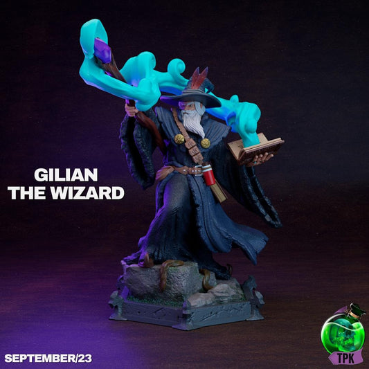 Gilian the Wizard | Tabletop Gaming Miniature | TPKLab