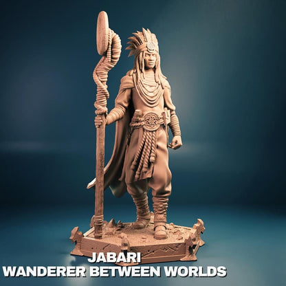 Jabari Wanderer Between Worlds | Tabletop Gaming Mini or Display Figure | TPKLab