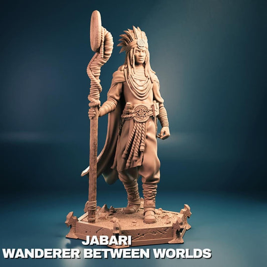 Jabari Wanderer Between Worlds | Tabletop Gaming Mini or Display Figure | TPKLab