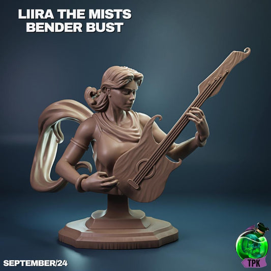 Liira the Mists Bender Human Bard | Tabletop Gaming Miniature or Bust | TPKLab
