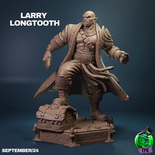 Larry Longtooth Orc Swordsman | Tabletop Gaming Miniature or Bust | TPKLab