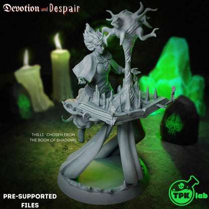 Chosen of the Book of Shadows, Maad, Thilli | Tabletop Gaming Miniature | TPKLab