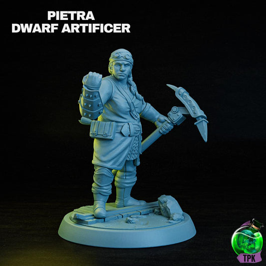 Dwarf Artificers, Milo, Pietra | Tabletop Gaming Miniature | TPKLab