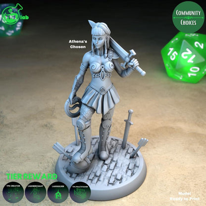 Pantheon's Chosen, Athena's and Zeus' | Tabletop Gaming Miniature | TPKLab