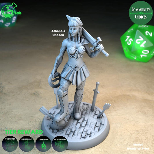 Pantheon's Chosen, Athena's and Zeus' | Tabletop Gaming Miniature | TPKLab