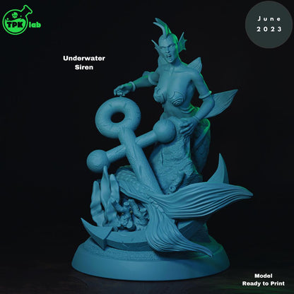 Sirens, Singing, Assassin, Underwater Ocean Monster | Tabletop Gaming Miniature | TPKLab
