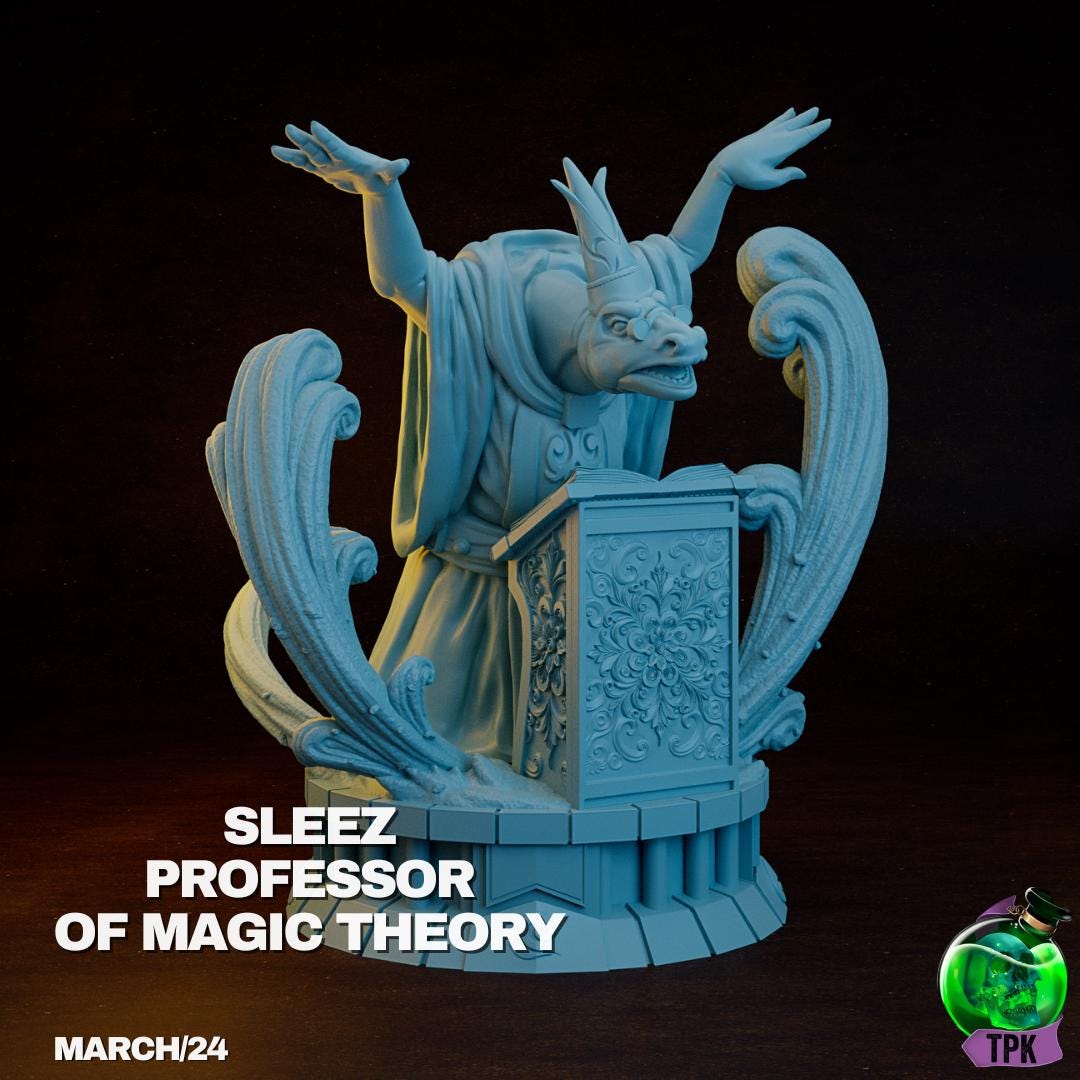 Sleez, Professor of Magic Theory | Tabletop Gaming Miniature | TPKLab