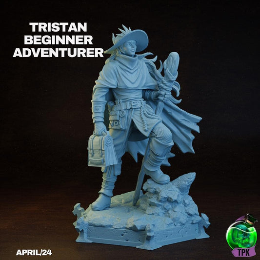 Beginner Adventurer, Tristan | Tabletop Gaming Miniature | TPKLab