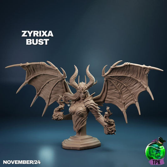 Zyrixa, the Infernal Temptress, Beautiful Succubus | Tabletop Gaming Mini or Display Figure | TPKLab