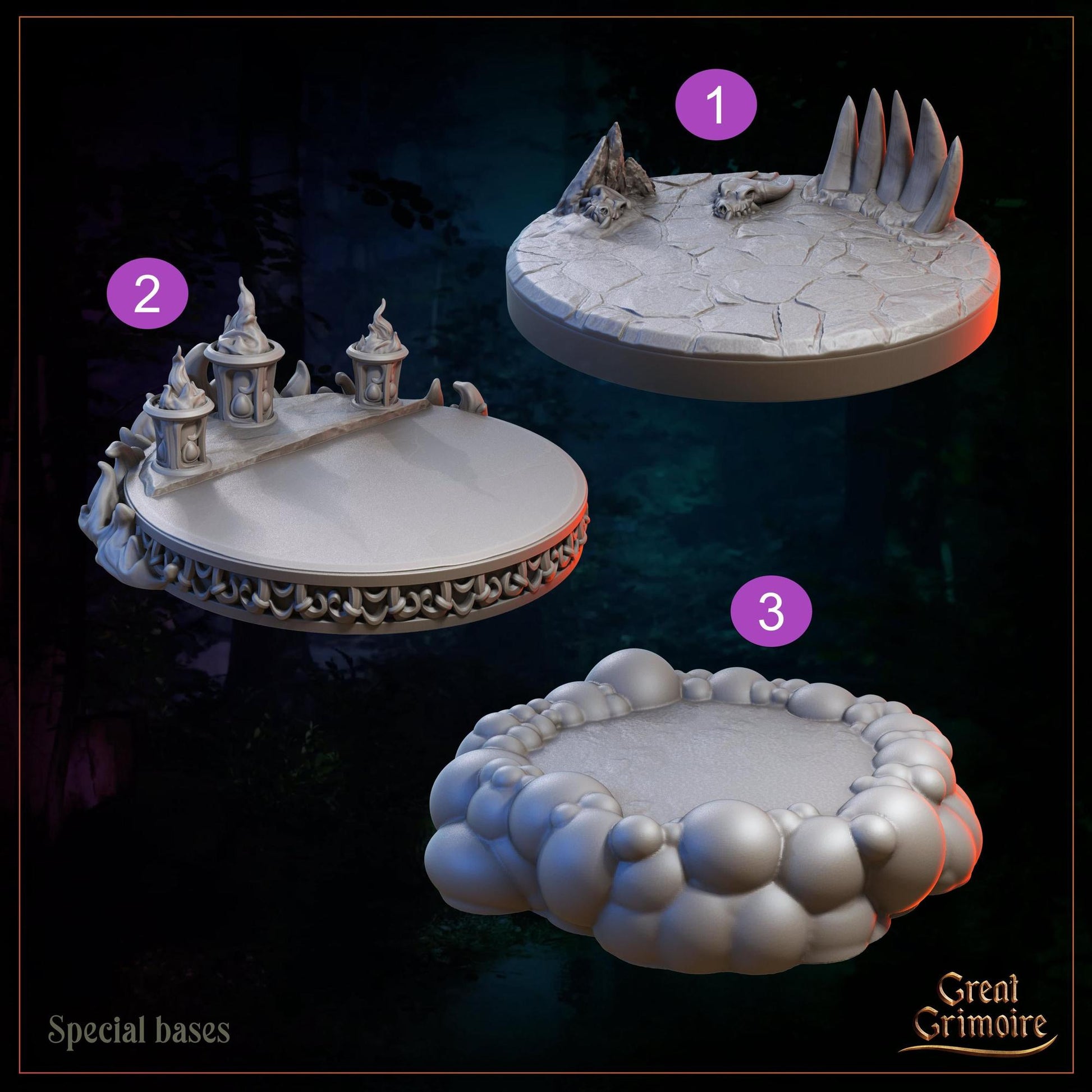 Unique Mystical Animal Allies for Gaming | Miniature Strange Beasts & Spirit Guardians | Tabletop Gaming 3D Print Miniature | Great Grimoire