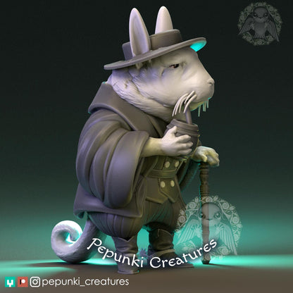 Viscacha Gaucho | Tabletop or Display Scale | D&D Humblewood TTRPG Miniature | Pepunki Creatures