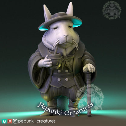 Viscacha Gaucho | Tabletop or Display Scale | D&D Humblewood TTRPG Miniature | Pepunki Creatures