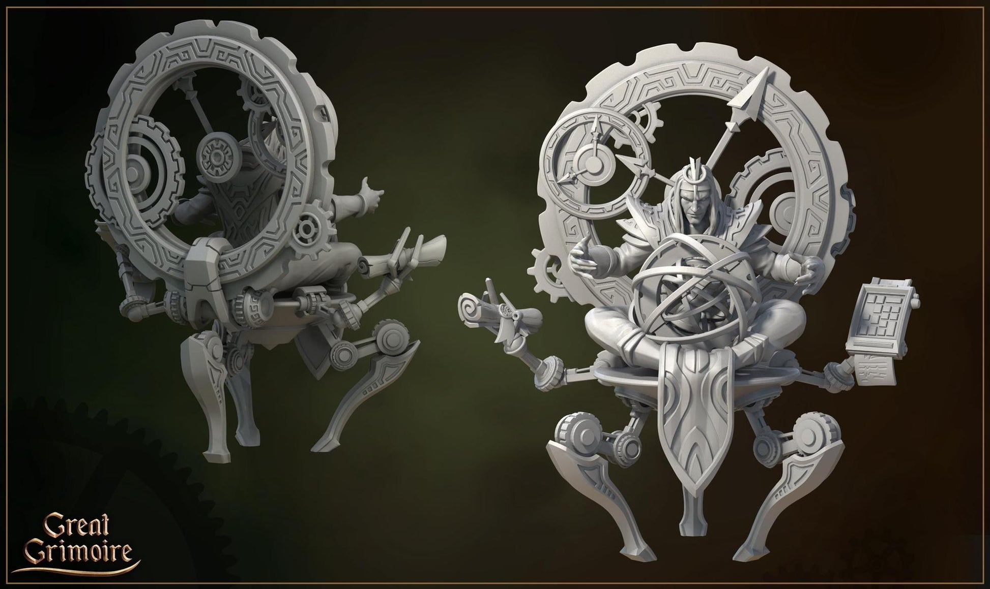 Beneath the Splintered City, Mechanical, Supernatural, Technology, Cosmos | Tabletop Gaming Miniatures Collection | Great Grimoire