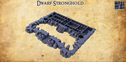 Dwarf Stronghold | 28mm Scale Model Terrain | D&D TTRPG Playable 3D Printed Building | MiniatureLand