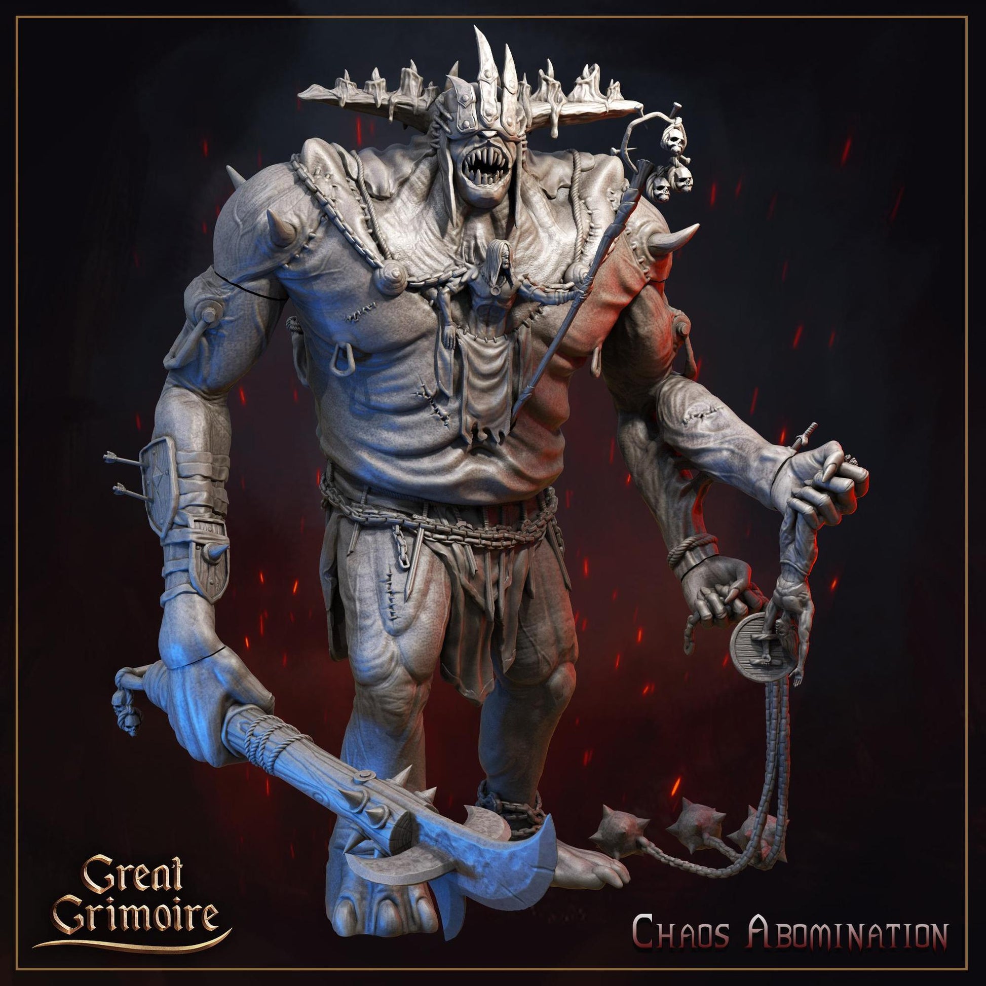 Burning Chaos, Hell, Demons, Devils, Imps, Succubus, Incubus | Tabletop Gaming Miniatures and Display Collection | Great Grimoire