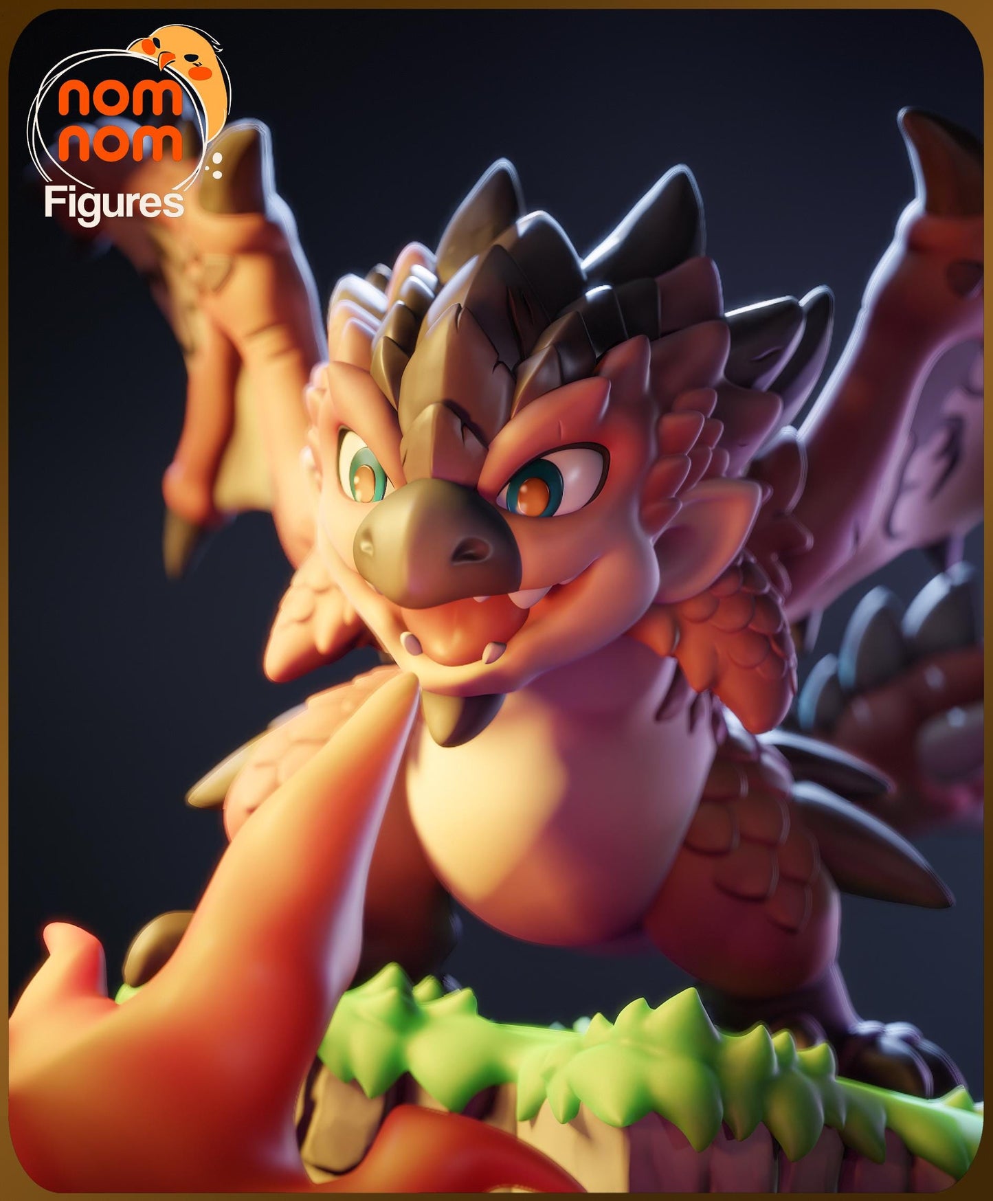 Chibi Monster Wyvern | Resin Garage Kit Figure Game Fan Art | Nomnom Figures