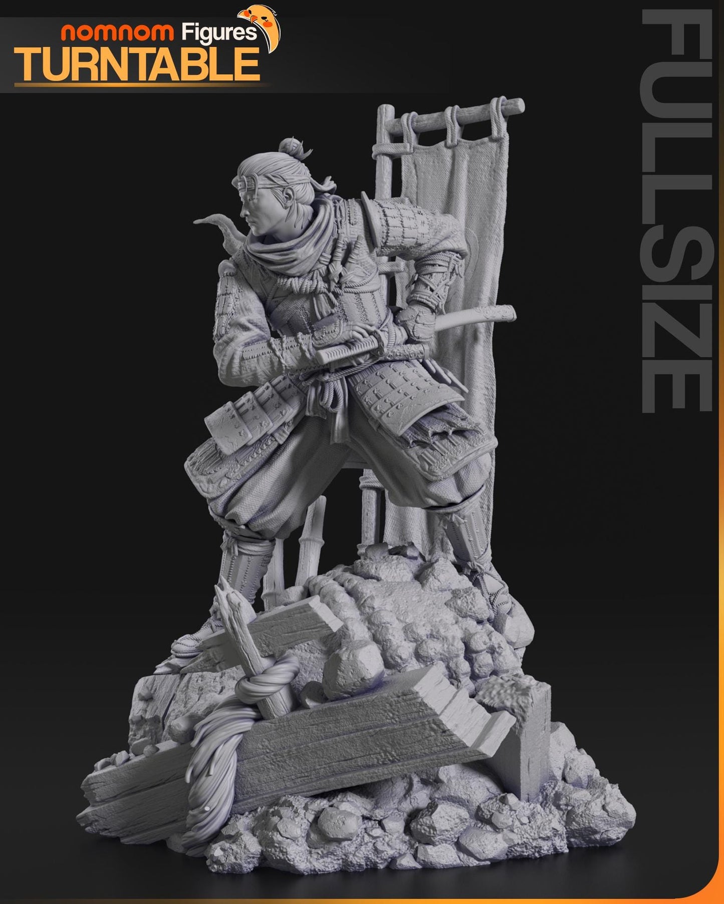 Ghost | Resin Garage Kit Figure Game Fan Art | Nomnom Figures