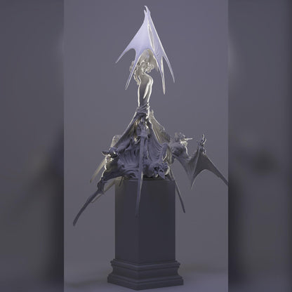 Nyx, Princess of Eternal Night, Vampire | Resin Garage Kit Pin Up Figure Statue | Blackthorn Miniatures