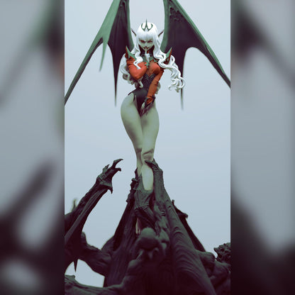 Nyx, Princess of Eternal Night, Vampire | Resin Garage Kit Pin Up Figure Statue | Blackthorn Miniatures