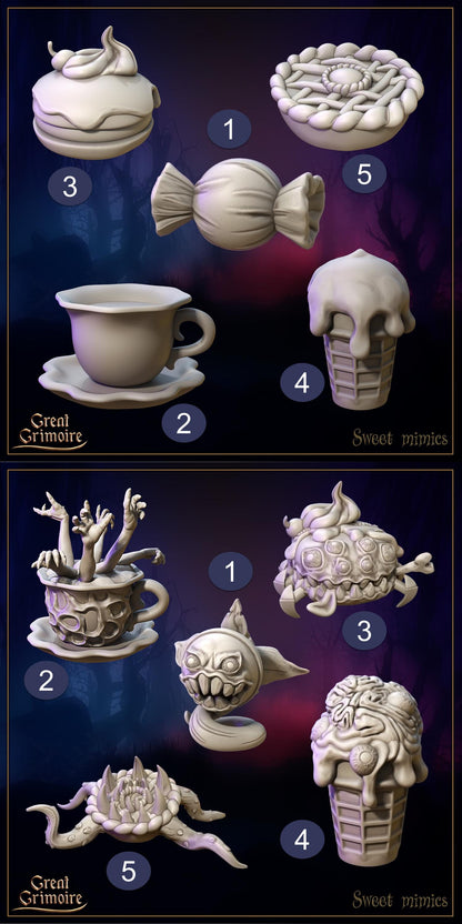 Candy Crime, Hansel and Gretel, Witch, House, Sugar | Tabletop Gaming 3D Print Miniatures and Display Collection | Great Grimoire