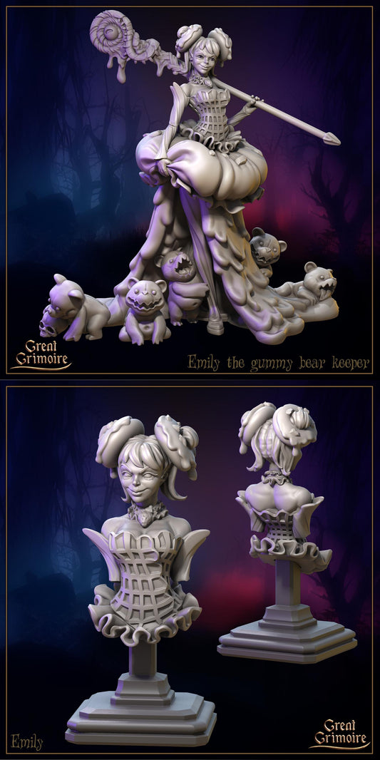 Candy Crime, Hansel and Gretel, Witch, House, Sugar | Tabletop Gaming 3D Print Miniatures and Display Collection | Great Grimoire