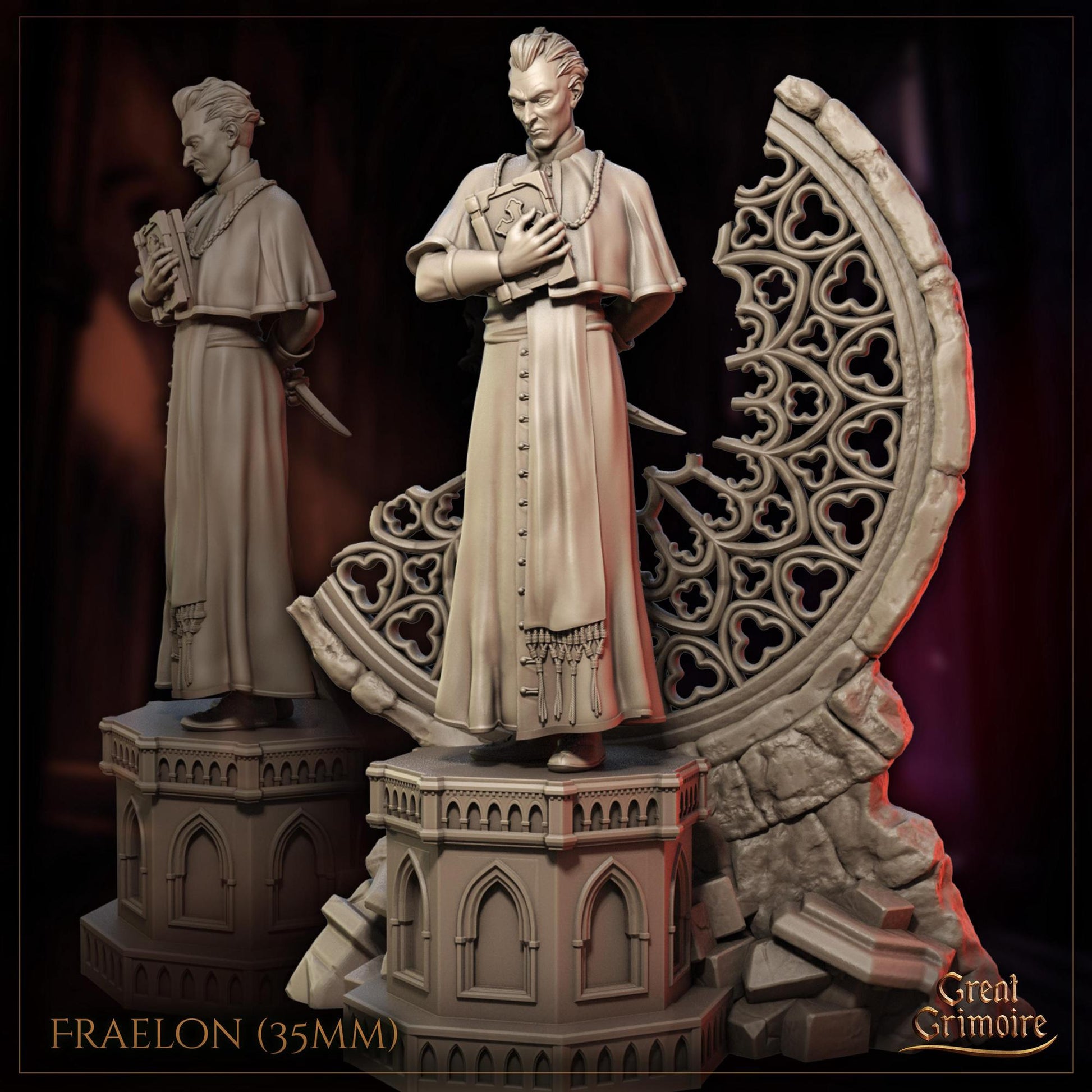 Cathedral of Shadows, Hunchback of Notre Dame Characters | Tabletop Gaming 3D Print Miniatures and Display Collection | Great Grimoire