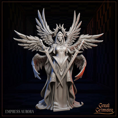 Celestial Gambit: Luminous Legion, Chess Pieces, Angel, Heaven | Tabletop Gaming 3D Print Miniatures and Display Collection | Great Grimoire